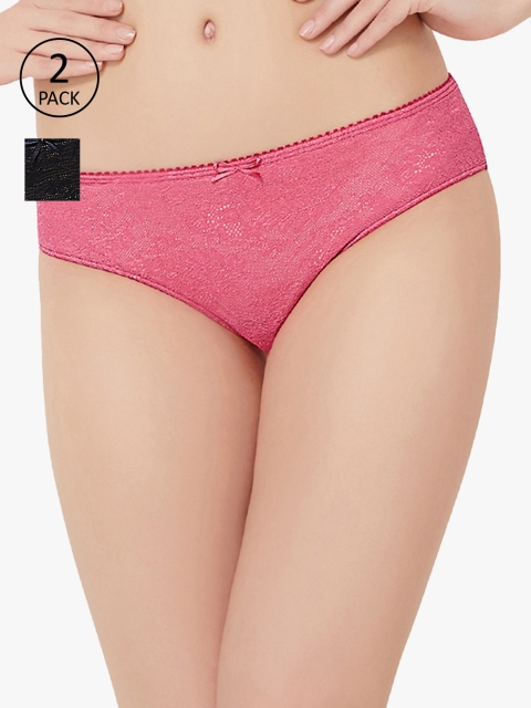 

Amante Women Pack of 2 Briefs, Pink