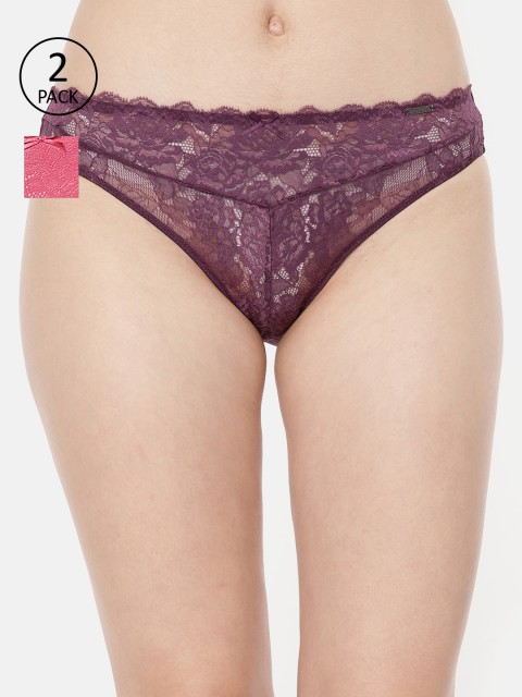 

Amante Women Pack of 2 Bikini Briefs, Purple