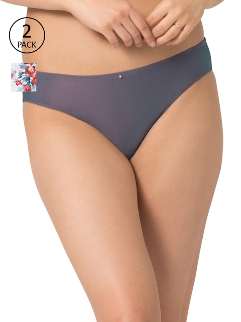 

Amante Women Pack of 2 Briefs, Navy blue