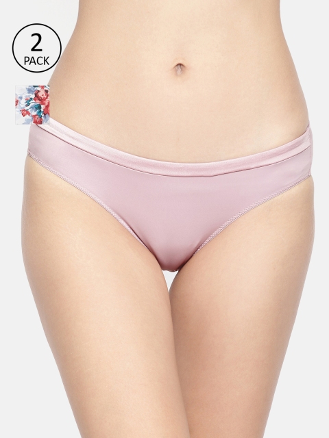 

Amante Women Pack of 2 Briefs, Pink