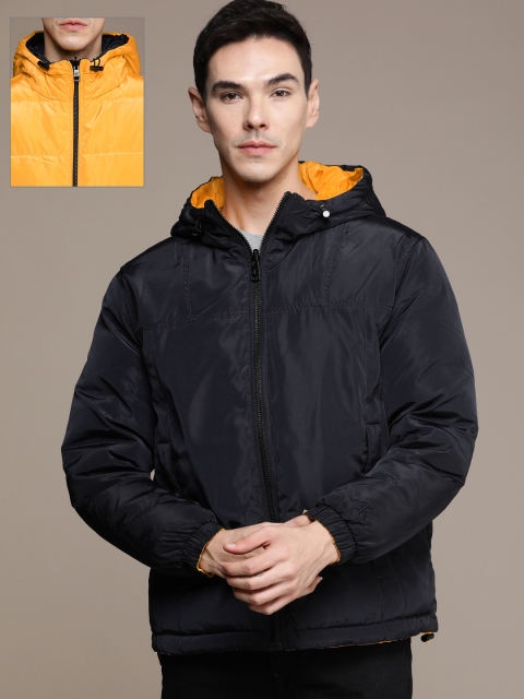 

Calvin Klein Jeans Men Navy Blue Puffer Reversible Jacket
