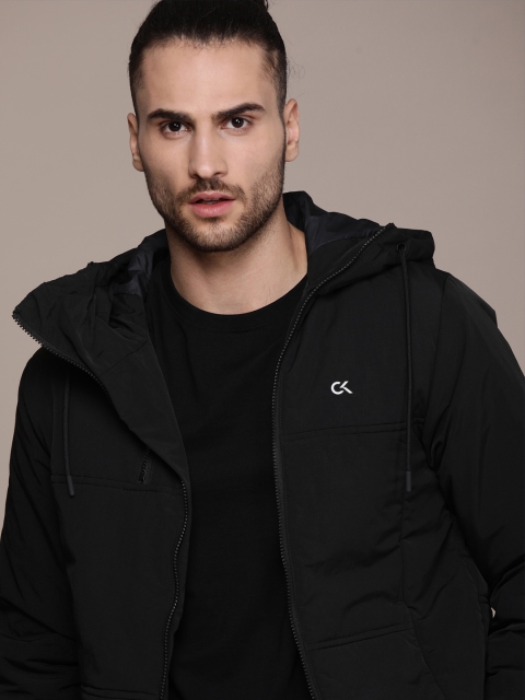 

Calvin Klein Jeans Men Black Brand Logo Sporty Jacket