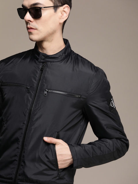 

Calvin Klein Jeans Men Black Brand Logo Monogrammed Padded Jacket