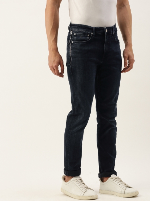 

Calvin Klein Jeans Men Blue Slim Tapered Fit Mid-Rise Clean Look Stretchable Jeans