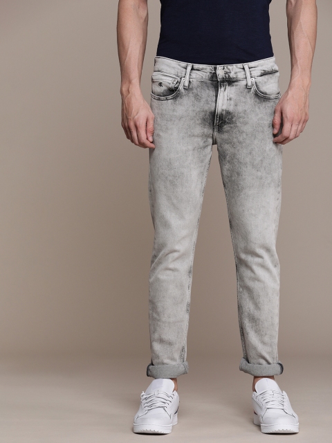 

Calvin Klein Jeans Men Grey Slim Fit Heavy Fade Stretchable Jeans