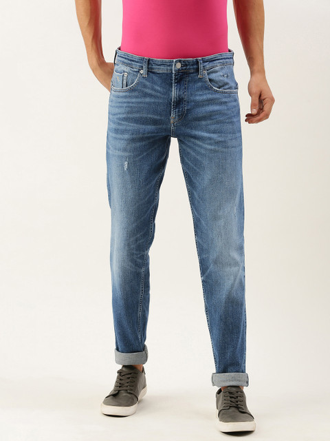 

Calvin Klein Jeans Men Blue Tapered Fit Light Fade Stretchable Jeans