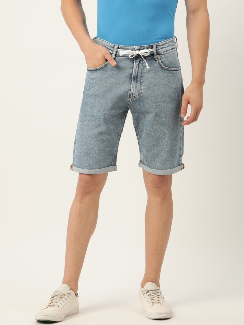 

Calvin Klein Jeans Men Blue Washed Denim Shorts