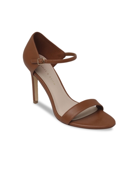 

CHARLES & KEITH Women Brown Solid Stilettos