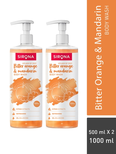 

Sirona Pack of 2 Bitter Orange & Mandarin Body Wash