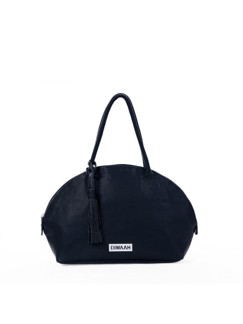 

Diwaah Navy Blue Solid Handheld Bag