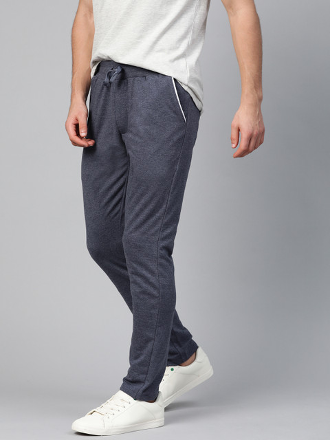 

Mast & Harbour Men Navy Blue Solid Track Pants