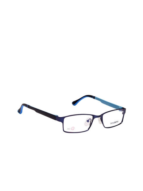 

Gold Berg Unisex Blue Rectangular Frames GB1851