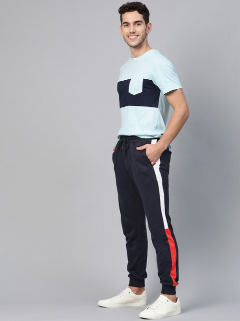 

Mast & Harbour Men Navy Blue Solid Joggers