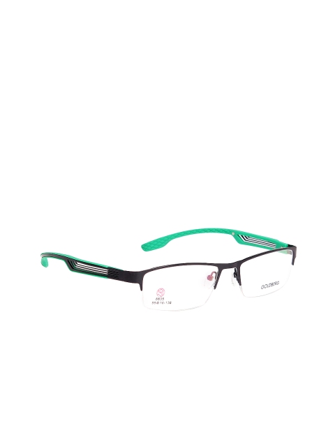 

Gold Berg Unisex Green & Black Rectangular Frames GB8835