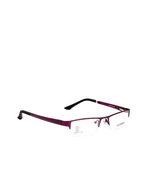 

Gold Berg Unisex Purple Rectangular Frames GB8851