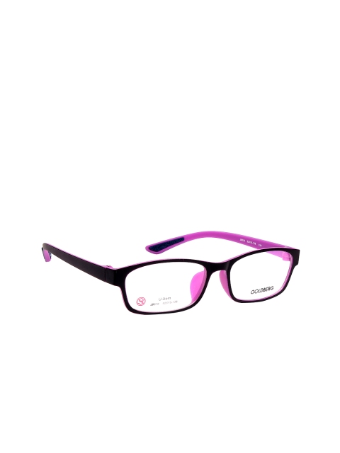 

Gold Berg Unisex Black & Purple Rectangular Frames GB-J8018_C60