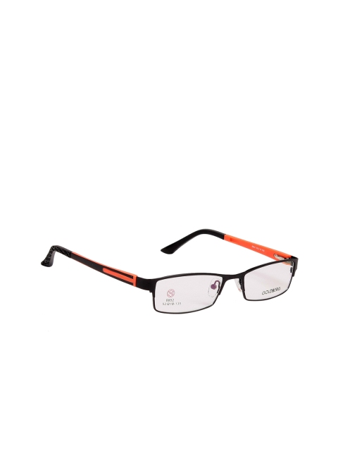 

Gold Berg Unisex Black & Orange Rectangular Frames GB-J8852_ORG