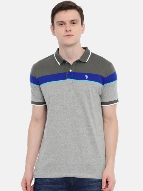 

Classic Polo Men Multicoloured Striped Polo Collar T-shirt, Multi