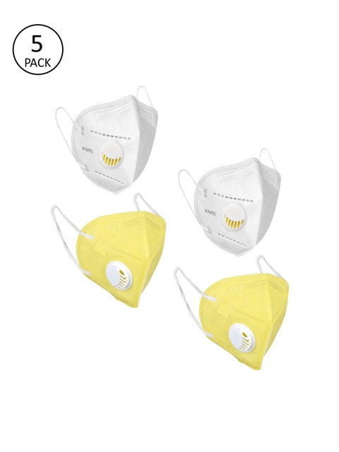 

OOMPH Adults Pack of 4 Reusable Anti-Pollution 5-Layers N95 Masks, White