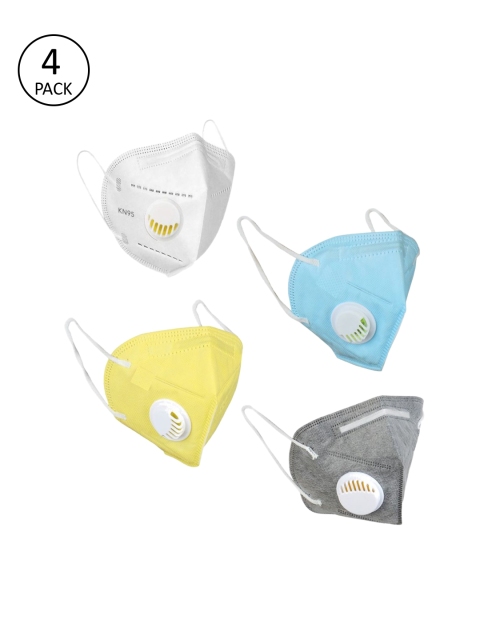 

OOMPH Adults Pack of 4 Reusable Anti-Pollution 5-Layers N95 Masks, White