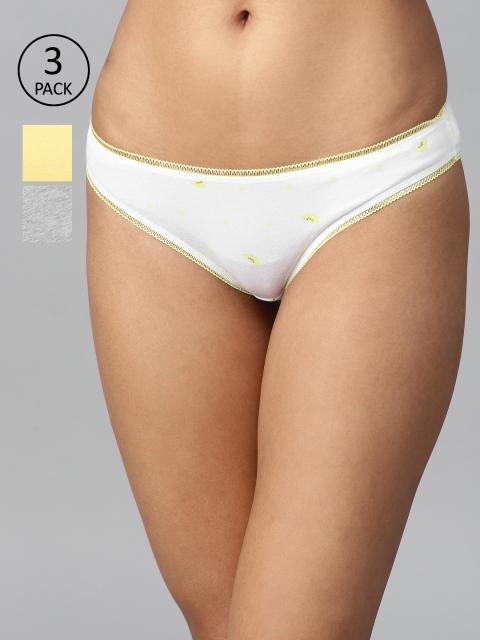 

Marks & Spencer Women Pack of 3 Solid Basic Briefs T613059K, White