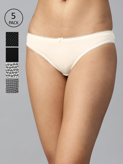 

Marks & Spencer Women Pack of 5 Basic Briefs, Black