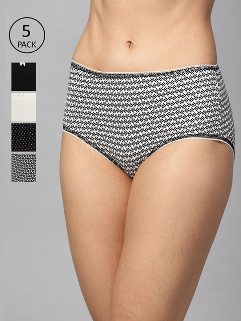 

Marks & Spencer Women Pack of 5 Hipster Briefs T613018XBLACK, Black