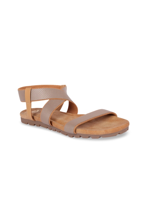 

Sole To Soul Women Tan Brown Solid Open Toe Flats