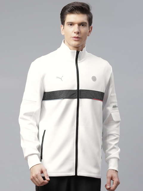 

PUMA Motorsport Men White BMW M Motorsport Life Reflective Logo Solid Motorsport Jacket