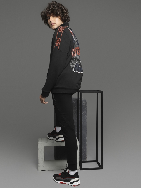 

Puma Men Black Manchester City ftblCULTURE Printed Football Track Jacket