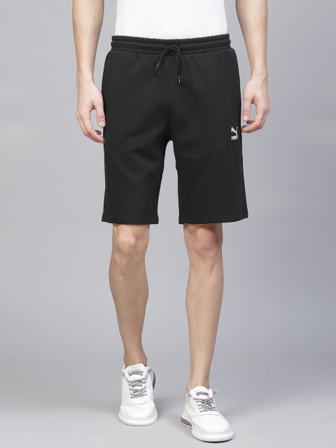 

Puma Black Classics Logo 10" Solid Sports Shorts