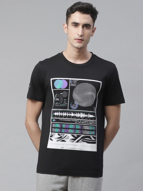 

PUMA Motorsport Men Black & White MAPM Graphic Printed T-shirt