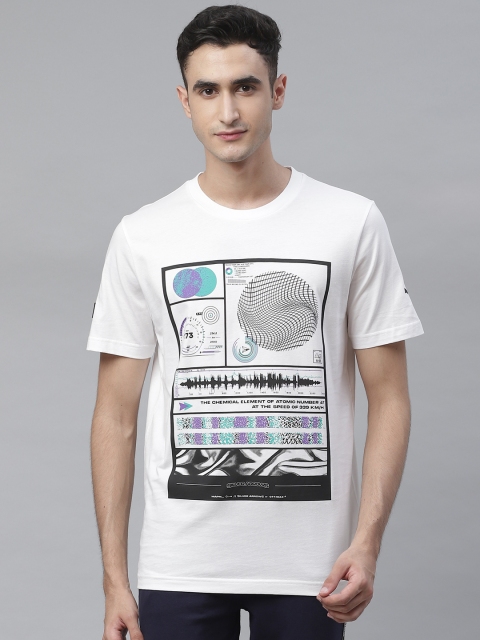 

PUMA Motorsport Men White & Black Mercedes-AMG Petronas Motorsport Graphic Printed T-shirt