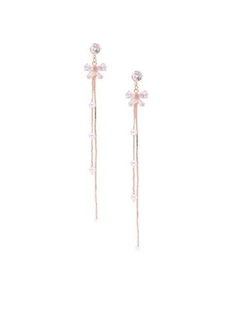 

Globus Rose Gold Contemporary Drop Earrings