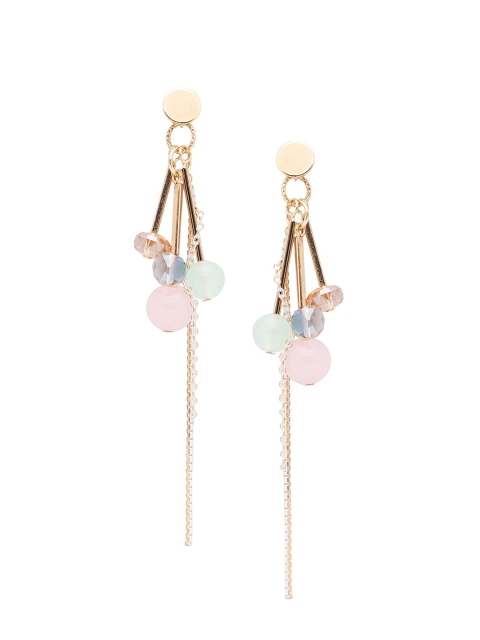 

Globus Gold-Plated Contemporary Drop Earrings