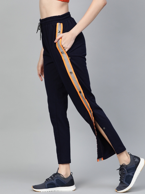 

Hubberholme Women Navy Blue Slim Fit Solid Track Pants