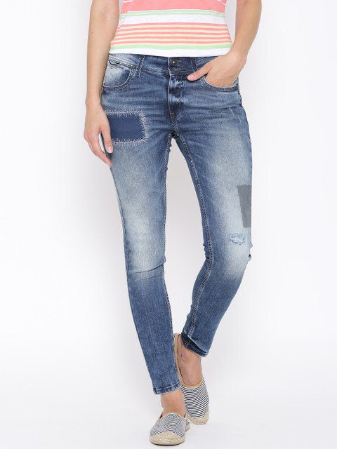 

Pepe Jeans Blue Boyfriend Comfort Fit Stretchable Jeans