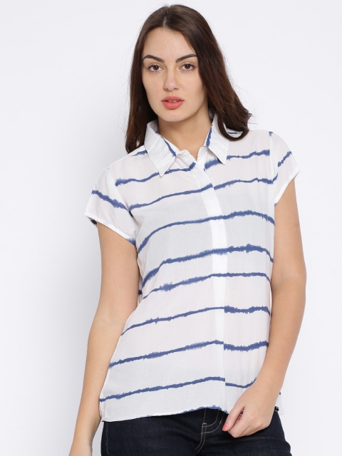 

Pepe Jeans Navy & White Striped Top, Navy blue