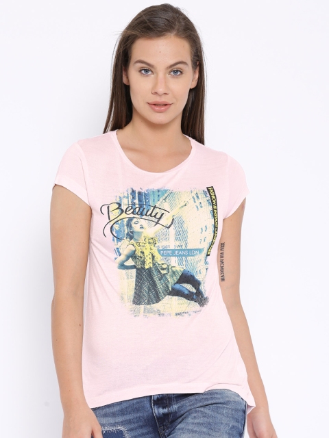 

Pepe Jeans Pink Printed T-shirt