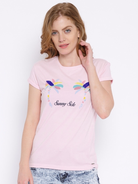 

Pepe Jeans Pink Printed T-shirt