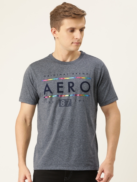 

Aeropostale Men Grey Printed Round Neck T-shirt