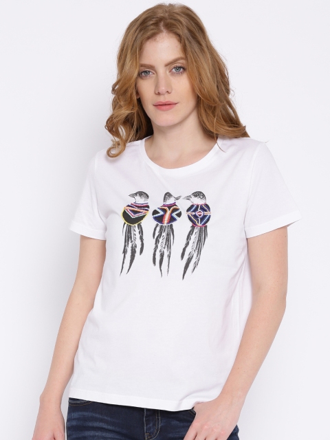 

Pepe Jeans White Printed T-shirt