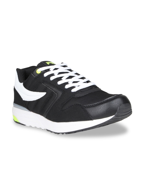 

FILA Men Black & White Colorblocked Sneakers