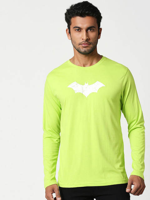 

Bewakoof Men Green Printed Round Neck T-shirt