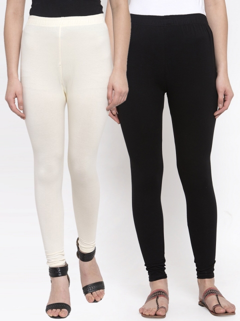 

TAG 7 Women Pack Of 3 Solid Leggings, Black
