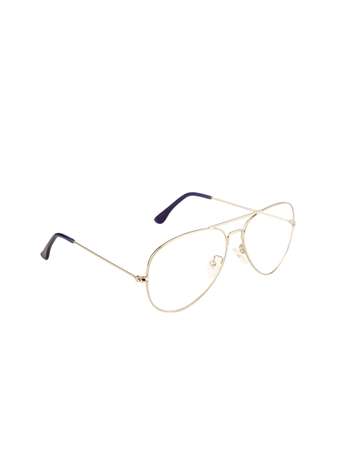 

Ted Smith Unisex Transparent Solid Full Rim Aviator Frames TS-NC-253_C4