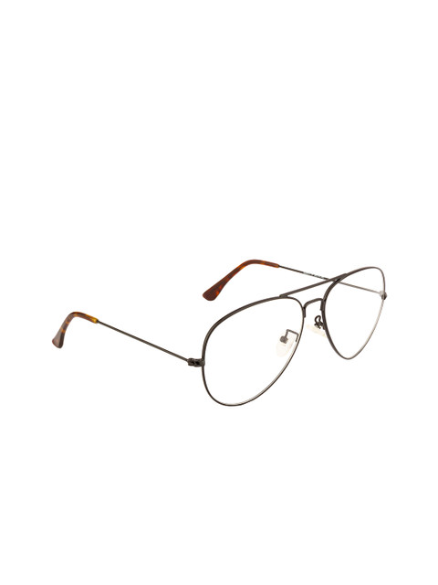 

Ted Smith Unisex Black Solid Full Rim Aviator Frames