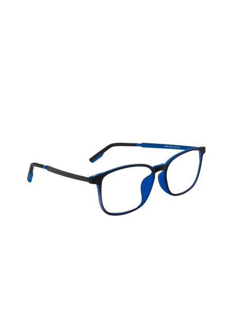 

Ted Smith Unisex Black & Blue Colourblocked Full Rim Square Frames TS-NC-9029_C7