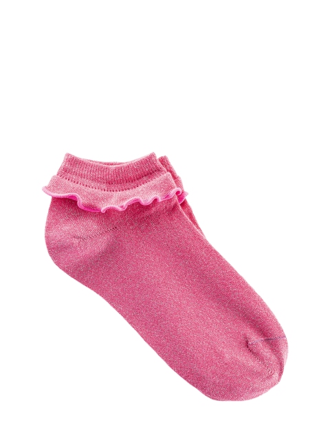 

Birkenstock Women Pink Solid Ankle-Length Socks