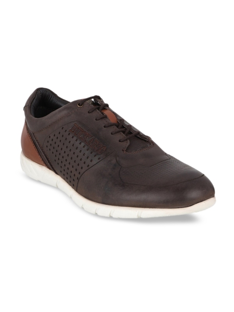 

Buckaroo Men Brown Solid Leather Sneakers
